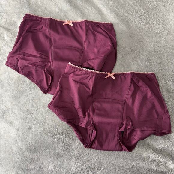 2 Pack Victorias Secret Bodyshort Absortion Level 3 Underwear, Purple, S/P - Picture 1 of 7